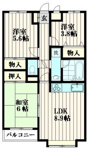 グレイスコート多摩川の間取り画像
