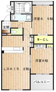 メゾピアノ上牧の間取り画像