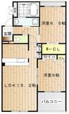 メゾピアノ上牧の間取り画像