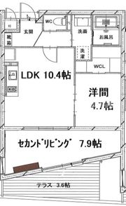 モンテルーチェ医学部前の間取り画像