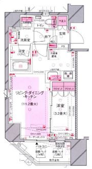 ルジェンテ日暮里の間取り画像