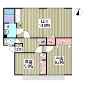 パークハイツAの間取り画像