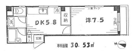 ノーブル駒沢の間取り画像