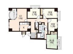 ヒルズアーバンⅠ番館（701）の間取り画像