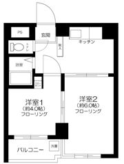 NYマンションの間取り画像