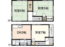 大平貸家の間取り画像