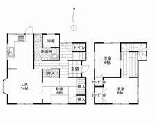 国府市場98貸家 南西棟の間取り画像