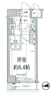 パティーナ住吉Duoの間取り画像
