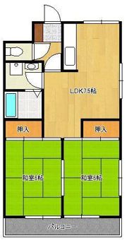 ディアライフ中央の間取り画像