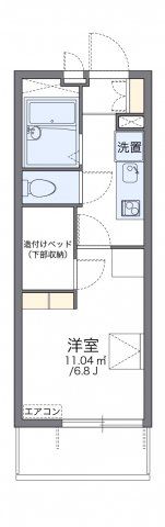 レオパレスリバーヴィレッジAの間取り画像