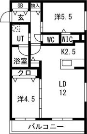 アルファグラン末広の間取り画像