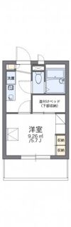 レオパレスタウンコート北田辺の間取り画像