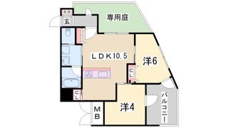 プリオーレ神戸大開通の間取り画像