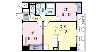 レジデンス桜樺の間取り画像