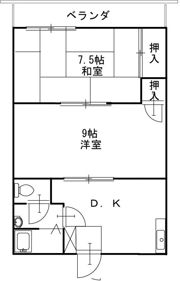 安良グリーンハイツの間取り画像