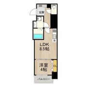 フロンティアコート堺筋本町の間取り画像