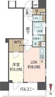 サンクレイドル大手前の間取り画像