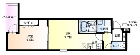 フジパレス住道駅北の間取り画像