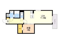 Ragstyle二日市中央の間取り画像