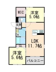 ヘーベルメゾン六甲道の間取り画像