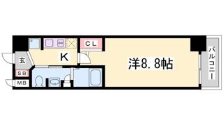 エステムコートハーバーランド前Ⅳベイライトの間取り画像