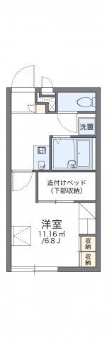 レオパレスホワイトコート高田西の間取り画像