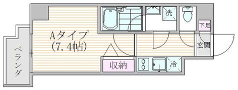 エスジーコート元浅草の間取り画像