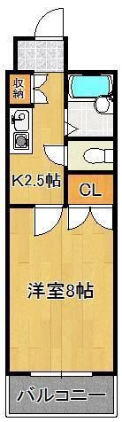 キャステール片野の間取り画像