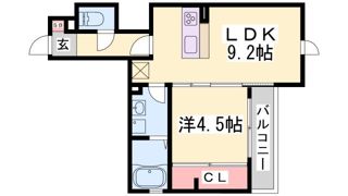 セジュール下山手通の間取り画像