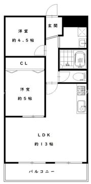 ラシーヌコート菊水通の間取り画像
