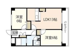 コーポハピネスの間取り画像
