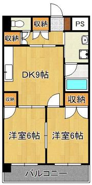 マンションつつみの間取り画像