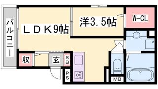 AQUILA上筒井の間取り画像