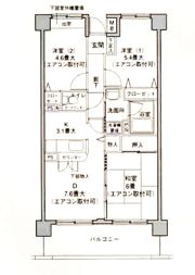 フォンテーヌ綱島の間取り画像