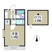 コーポ牛若丸の間取り画像