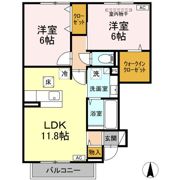 ヴィラージュ B棟の間取り画像