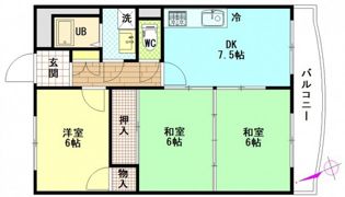 サンコーポ海田No.2の間取り画像