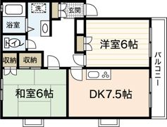 サンヒルズ庚午の間取り画像