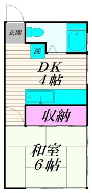 笹野アパートの間取り画像