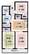 グローリーハイツ上野口の間取り画像