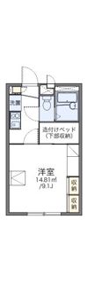 レオパレス浜野一丁目の間取り画像