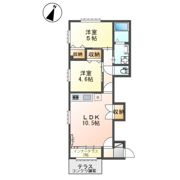 パレス北野の間取り画像