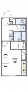 レオパレスラ フォレスタの間取り画像