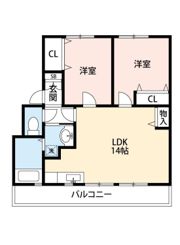 ライフヴィレッジ田迎Ⅰの間取り画像