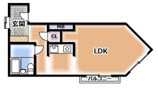 シテイハイム大利の間取り画像