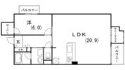 エスコートみなと元町海岸通の間取り画像