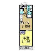 アンプルール リーブル SenⅡの間取り画像