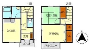 石川アパート警固屋4丁目の間取り画像