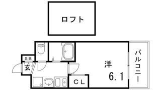 エステムコート三宮駅前ラ・ドゥーの間取り画像