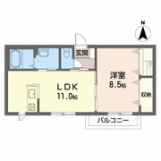 沖洲清流荘Ⅱの間取り画像